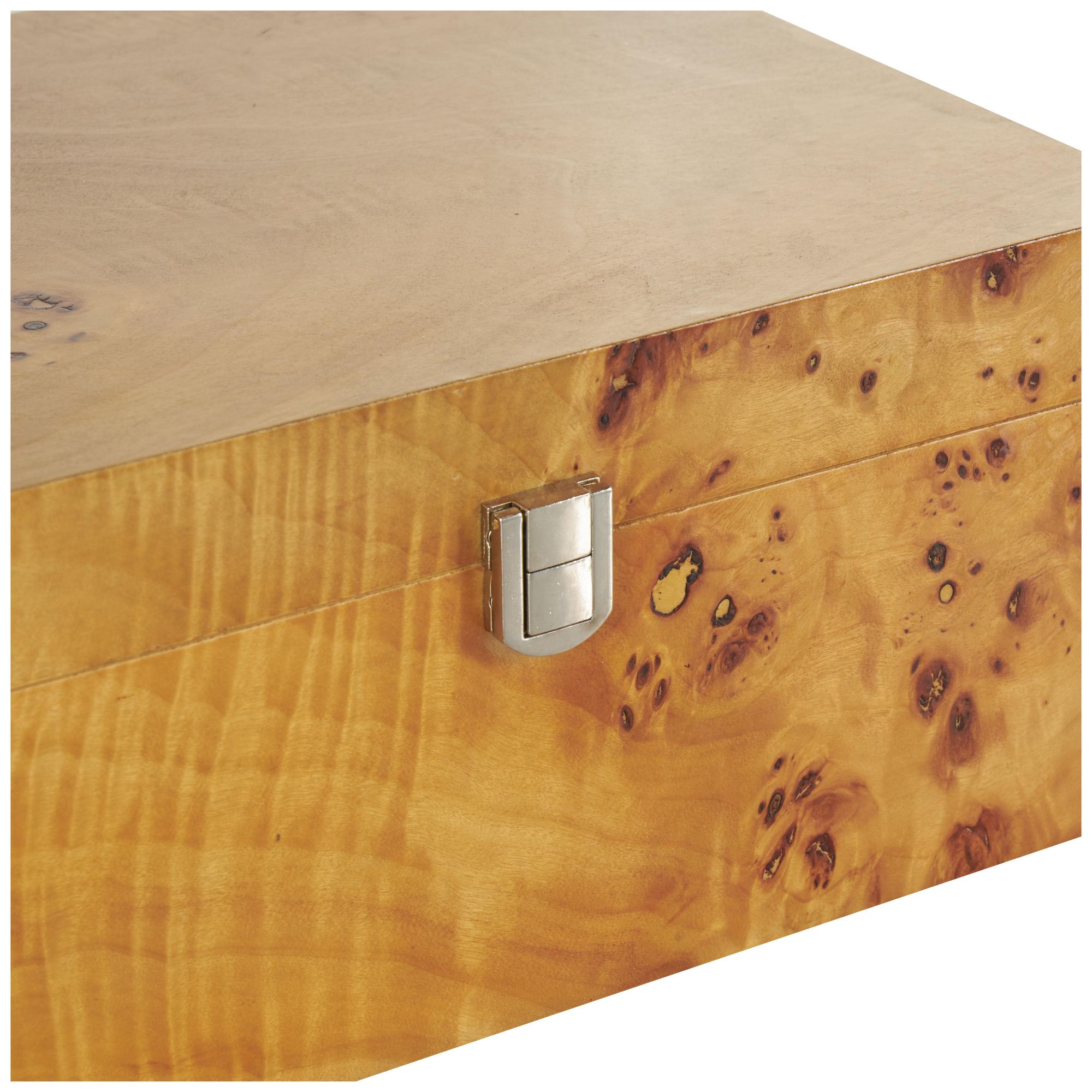 Image 3 Brown Wood Traditional Box, S/2 12", 8"W more views