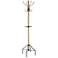 Brown Wood Traditional Coat Rack, 18" x 18" x 72"