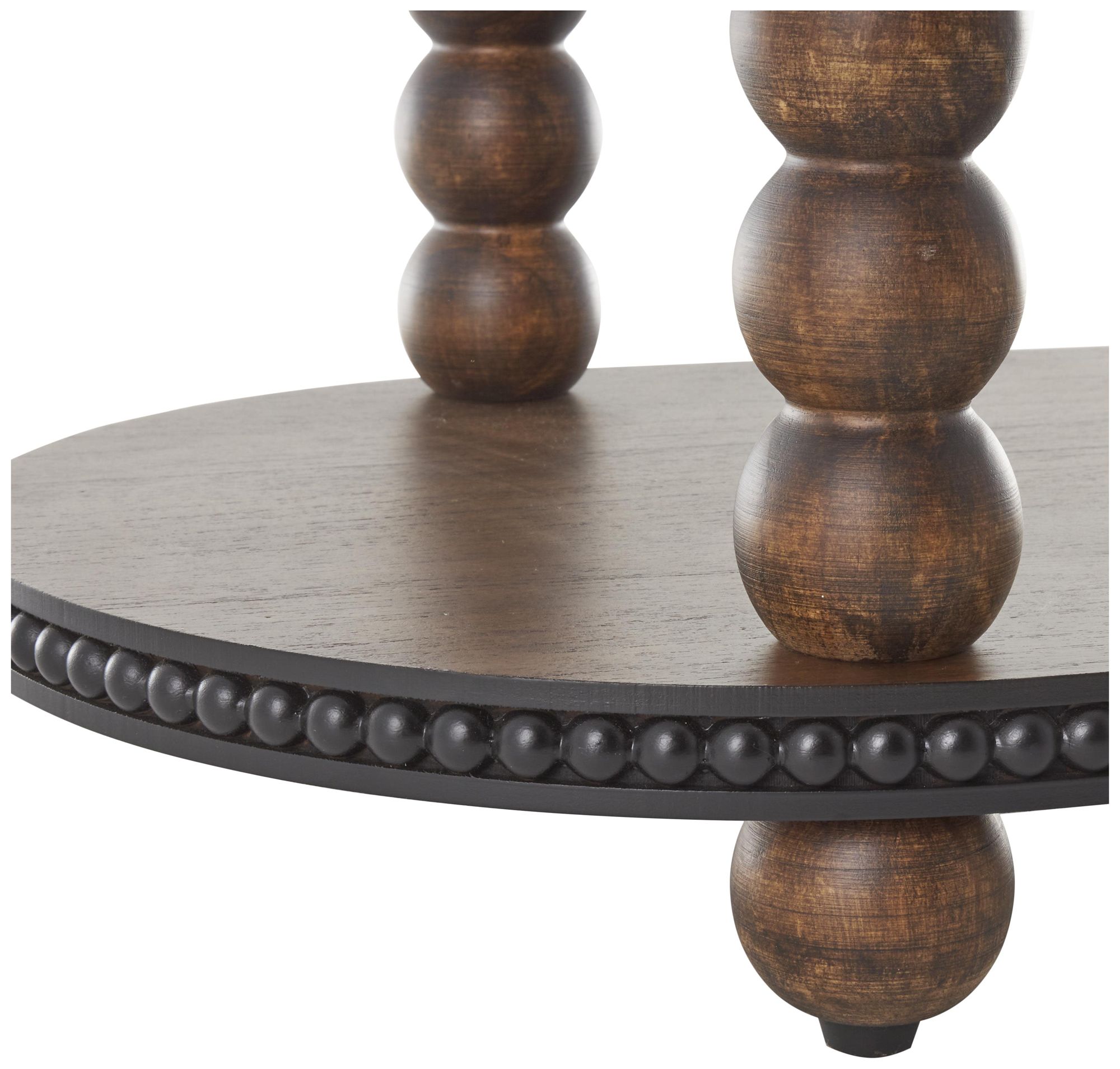 Image 4 Brown Wood Traditional Console Table, 47" x 15" x 34" more views