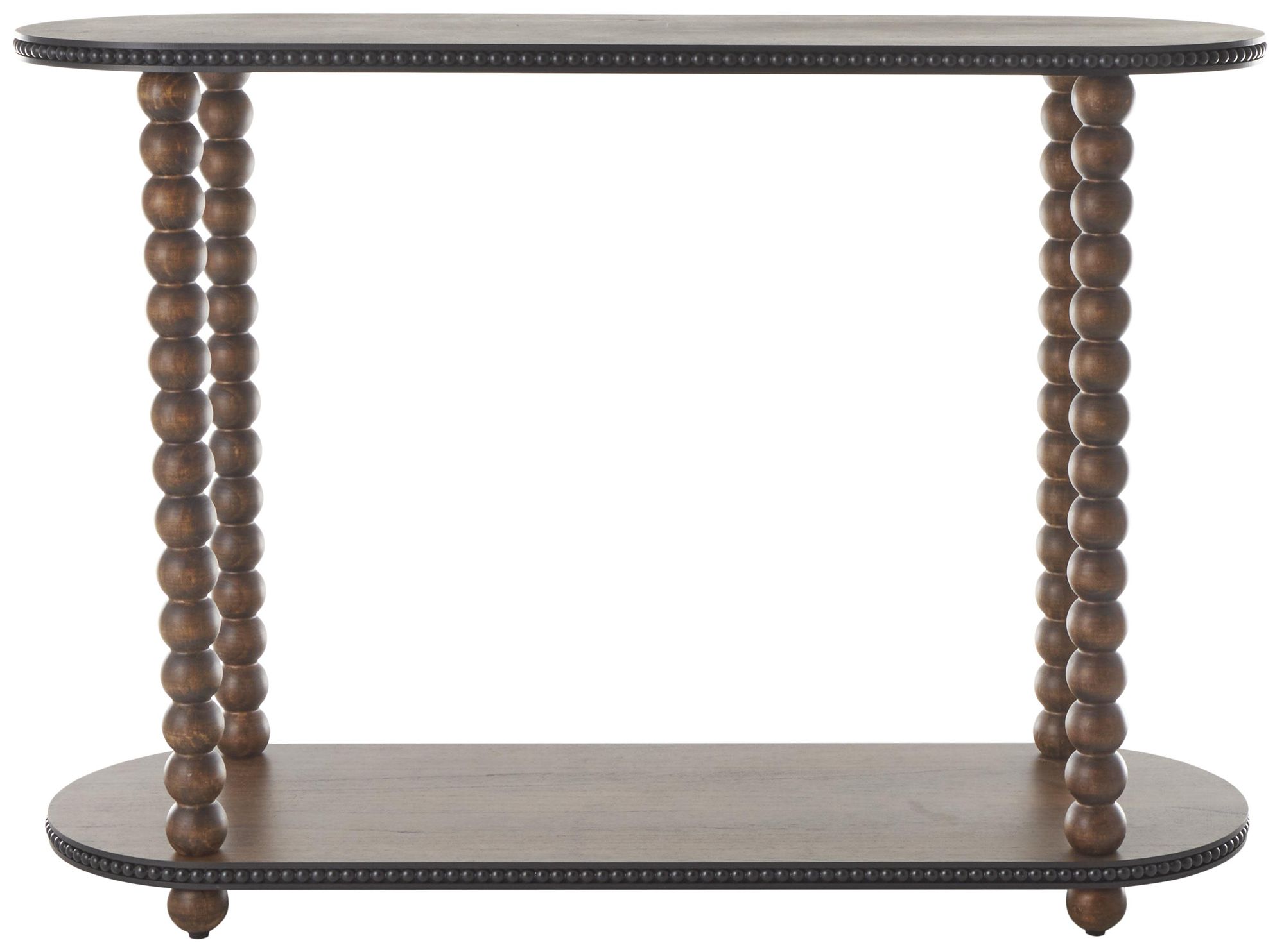 Image 5 Brown Wood Traditional Console Table, 47" x 15" x 34" more views