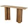 Brown Wood Traditional Console Table, 59" x 16" x 32"