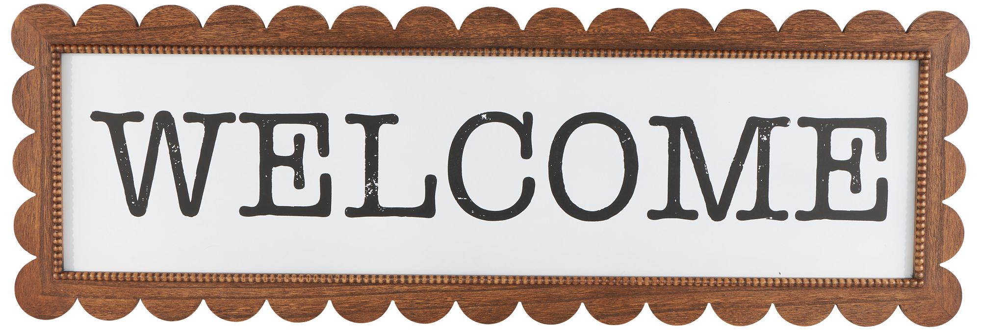 Image 2 Brown Wood Traditional Decorative Sign, 47" x 1" x 16"