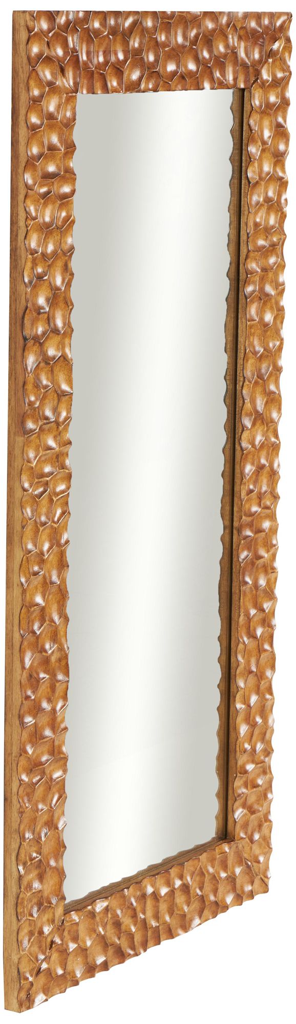 Image 6 Brown Wood Traditional Floor Mirror, 24" x 1" x 48" more views