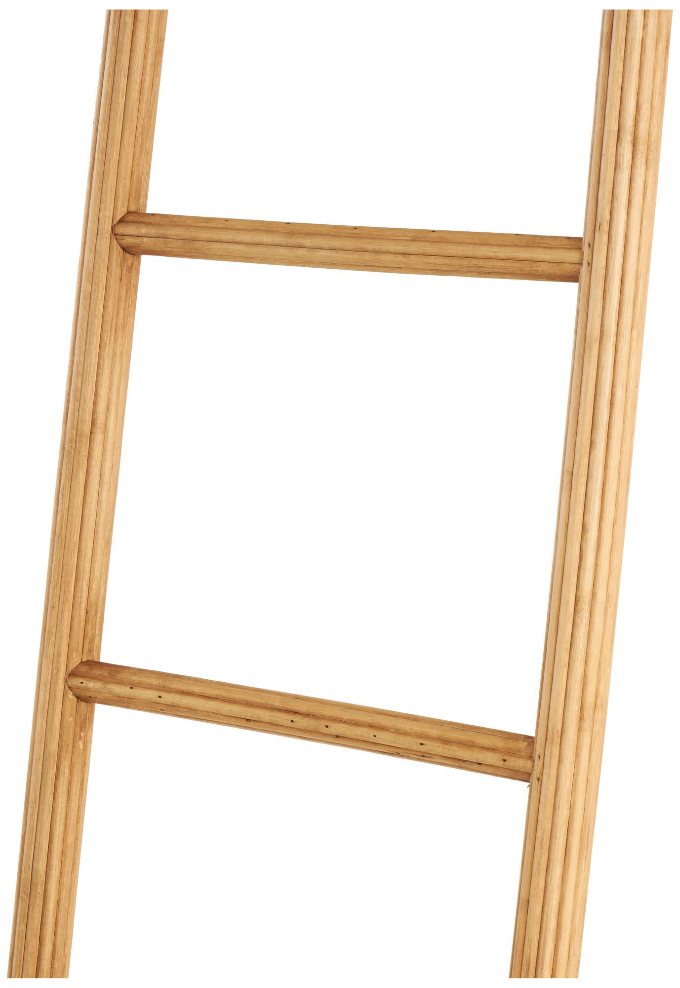 Image 4 Brown Wood Traditional Ladder, 17" x 2" x 71" more views