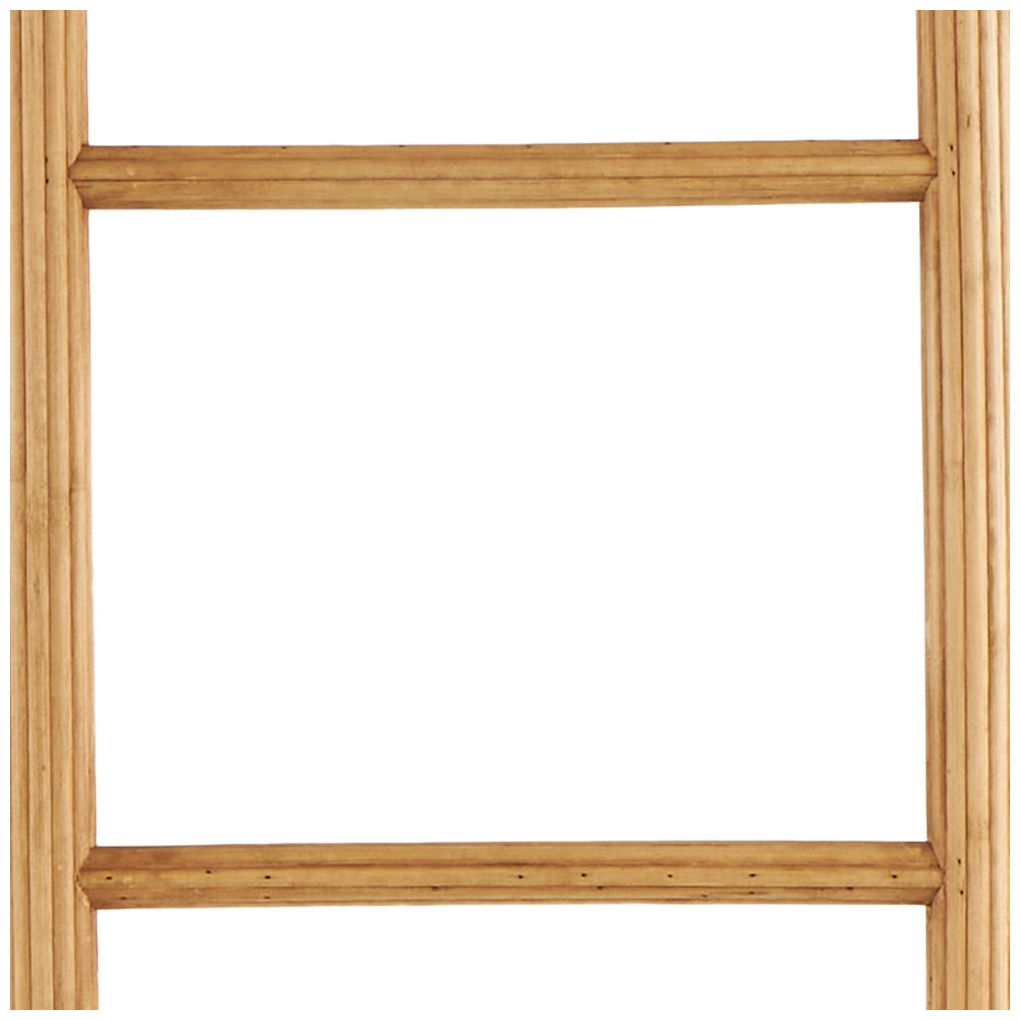 Brown Wood Traditional Ladder, 17" x 2" x 71"