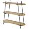 Brown Wood Traditional Shelving Unit, 43" x 14" x 42"