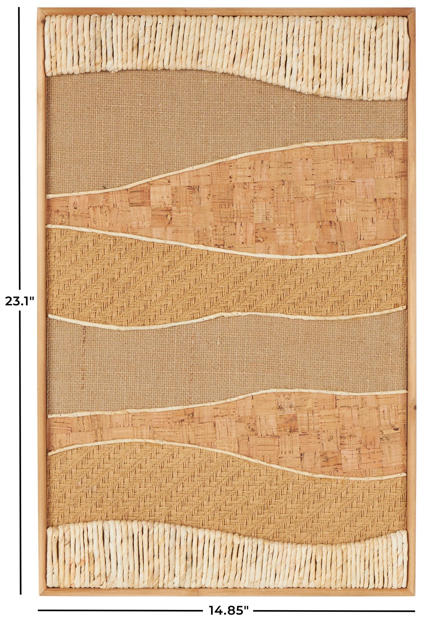 Image 7 Brown Wood Traditional Wall Decor, 15" x 2" x 23" more views