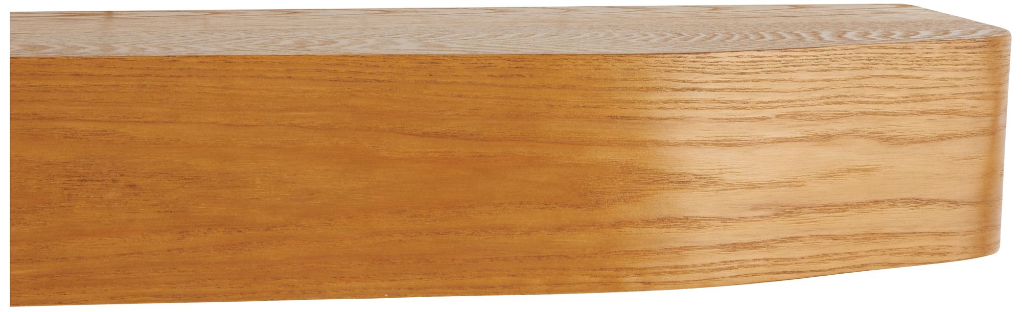 Image 3 Brown Wood Traditional Wall Shelf, 48" x 8" x 4" more views