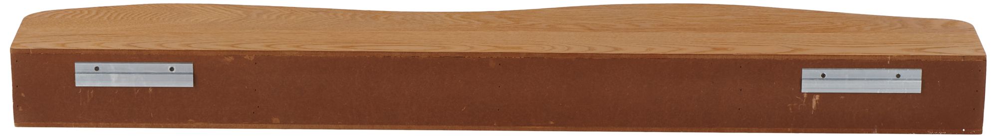 Image 5 Brown Wood Traditional Wall Shelf, 48" x 8" x 4" more views