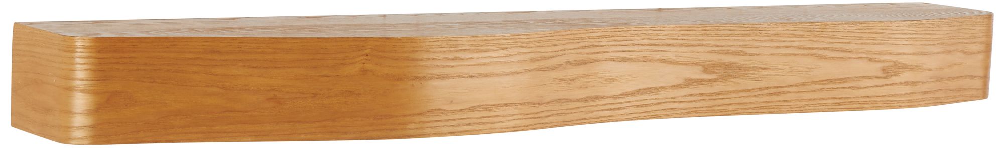 Image 6 Brown Wood Traditional Wall Shelf, 48" x 8" x 4" more views