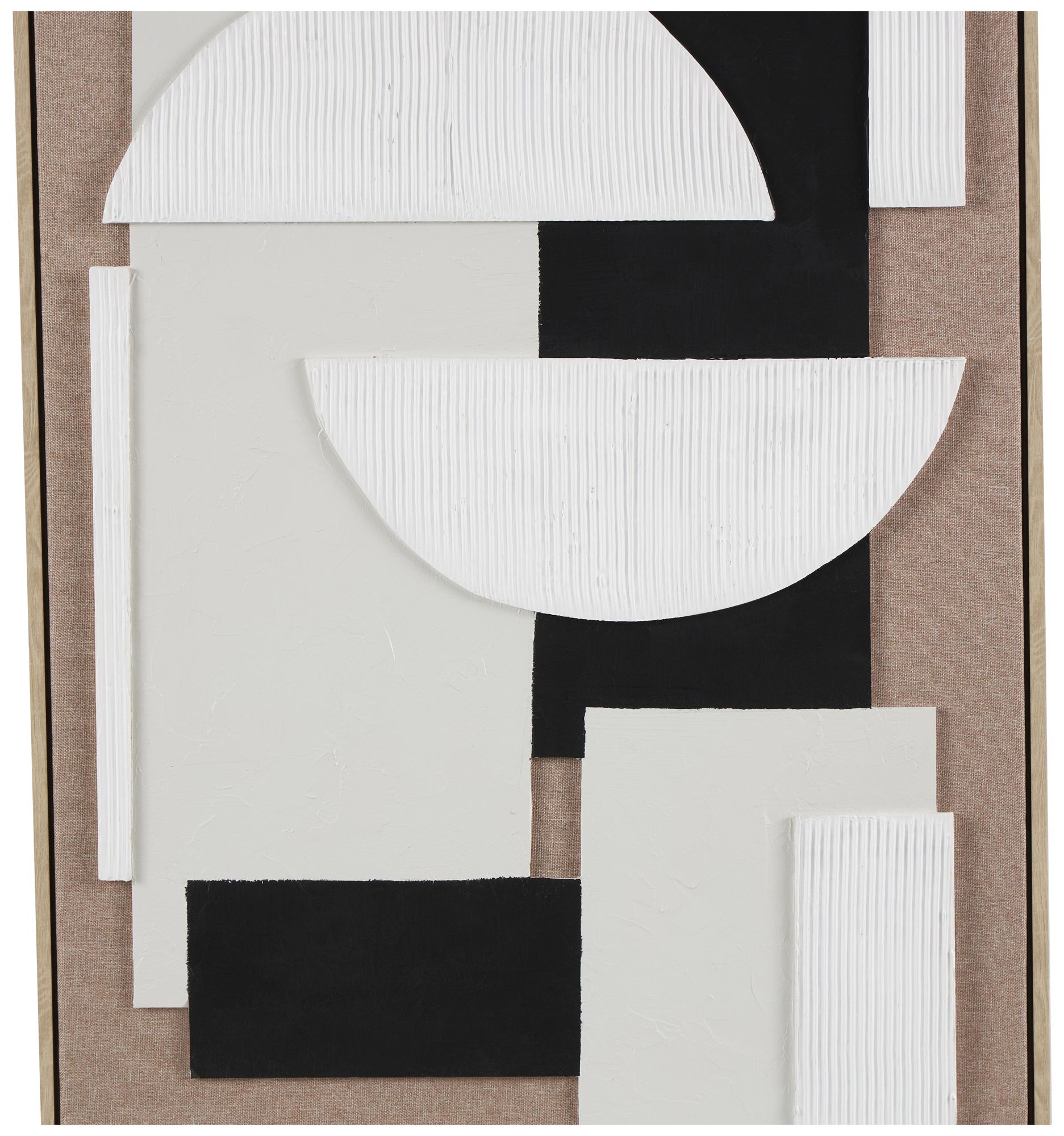 Image 3 Brown Wooden Contemporary Framed Wall Art, 25" x 2" x 37" more views