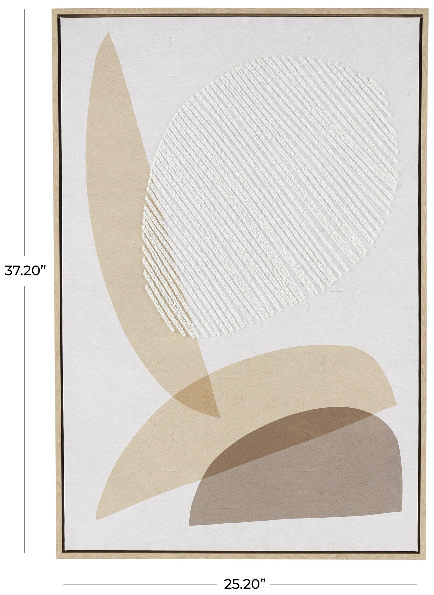 Image 7 Brown Wooden Contemporary Framed Wall Art, 25" x 2" x 37" more views