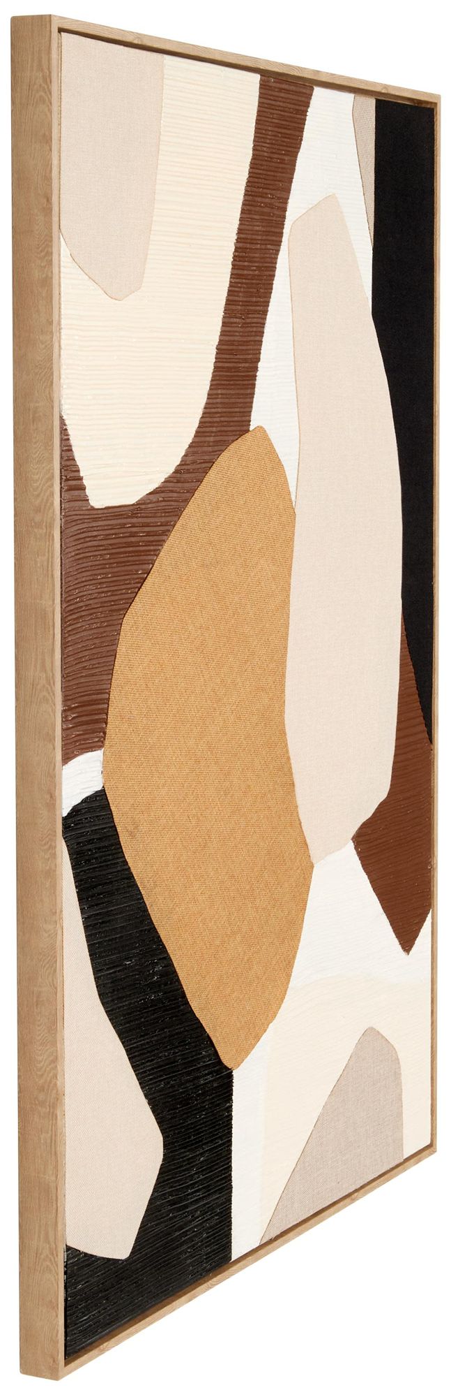 Image 6 Brown Wooden Contemporary Framed Wall Art, 32" x 2" x 48" more views