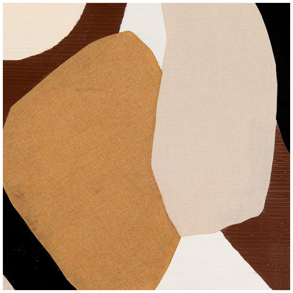 Brown Wooden Contemporary Framed Wall Art, 32" x 2" x 48"