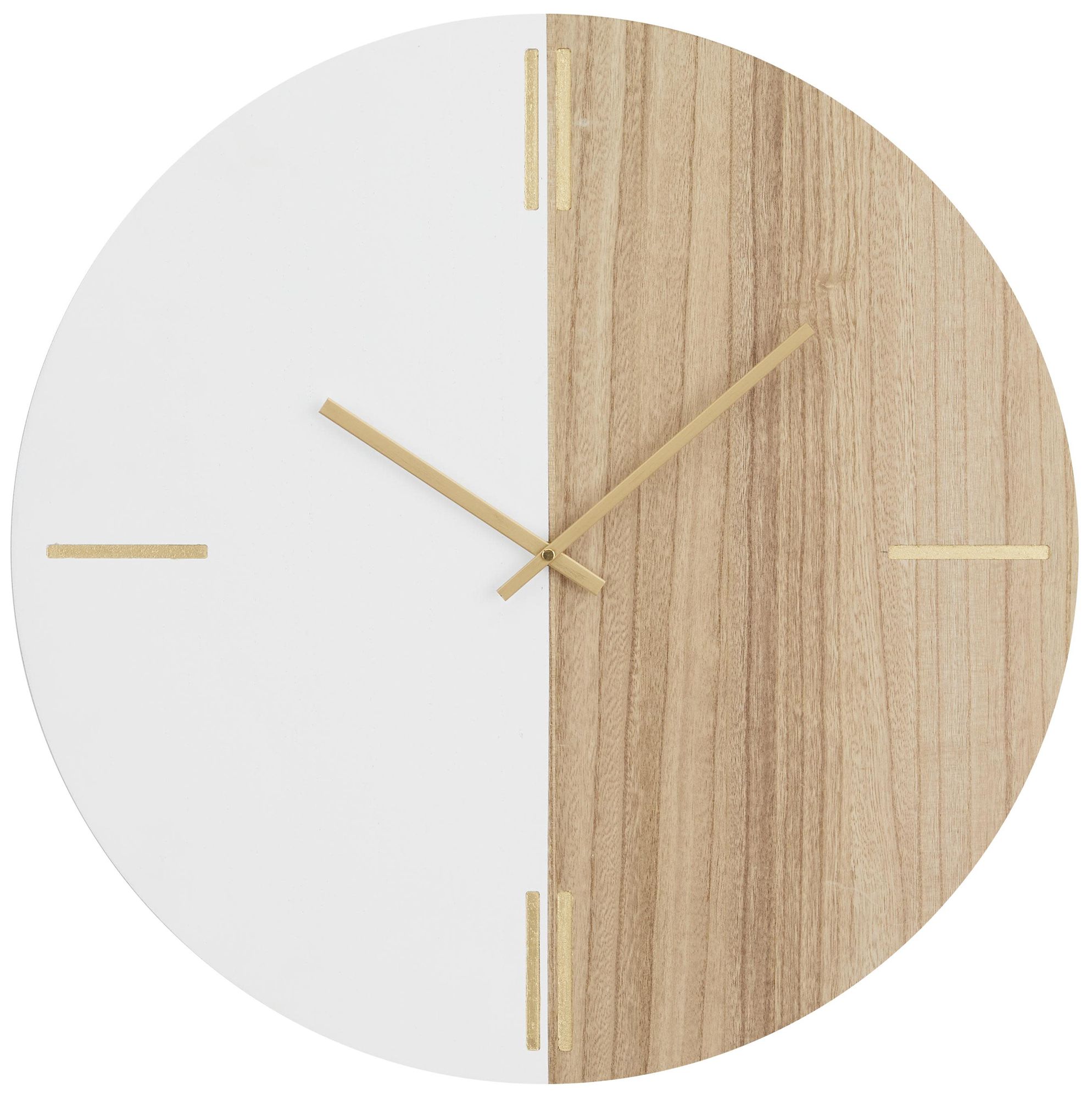 Image 2 Brown Wooden Contemporary Wall Clock, 24" x 2" x 24"