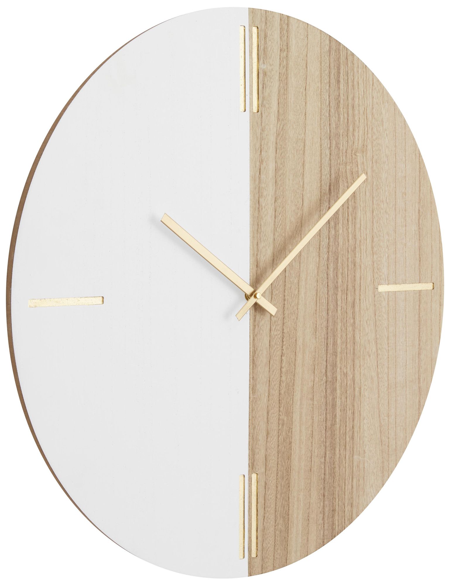 Image 6 Brown Wooden Contemporary Wall Clock, 24" x 2" x 24" more views