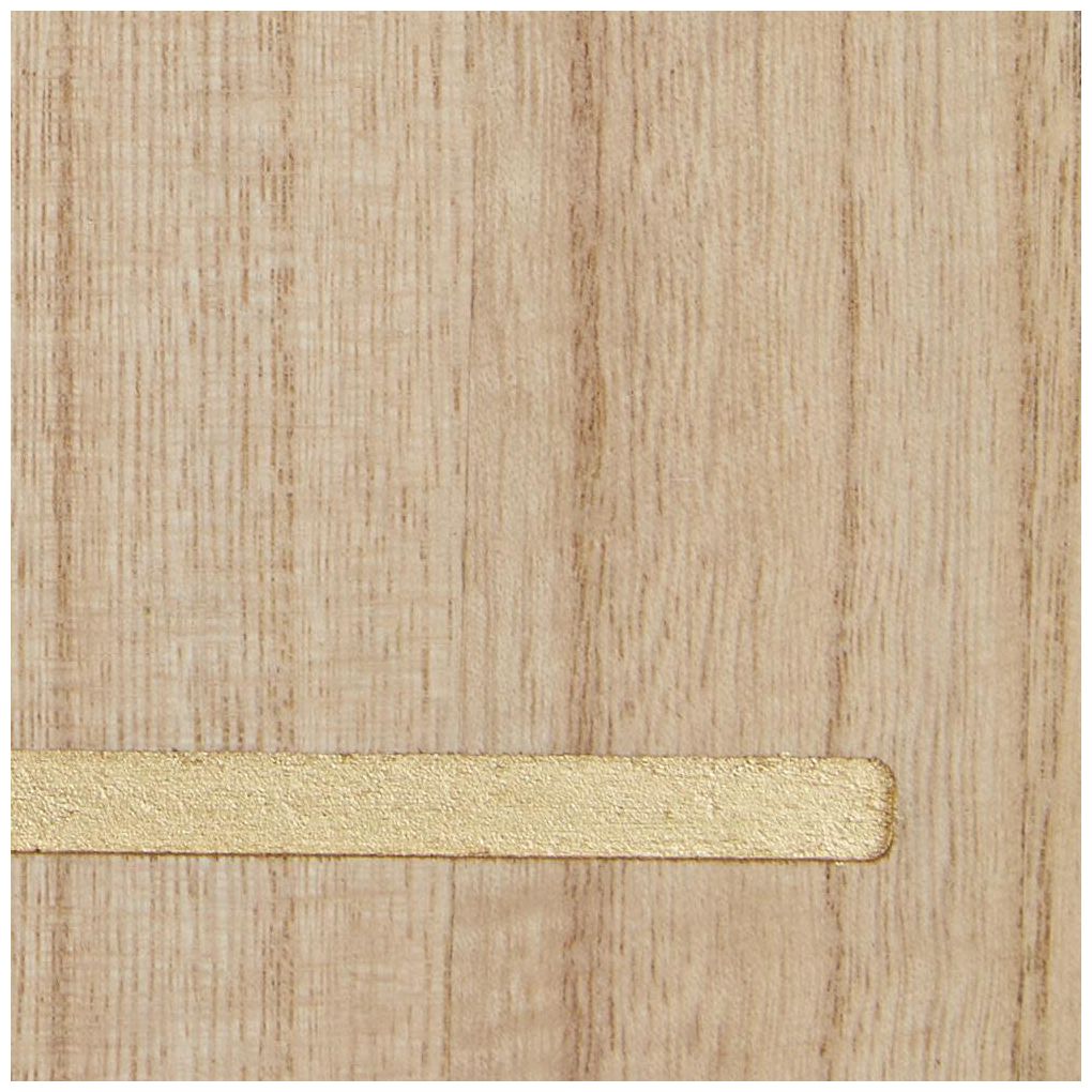 Brown Wooden Contemporary Wall Clock, 24" x 2" x 24"