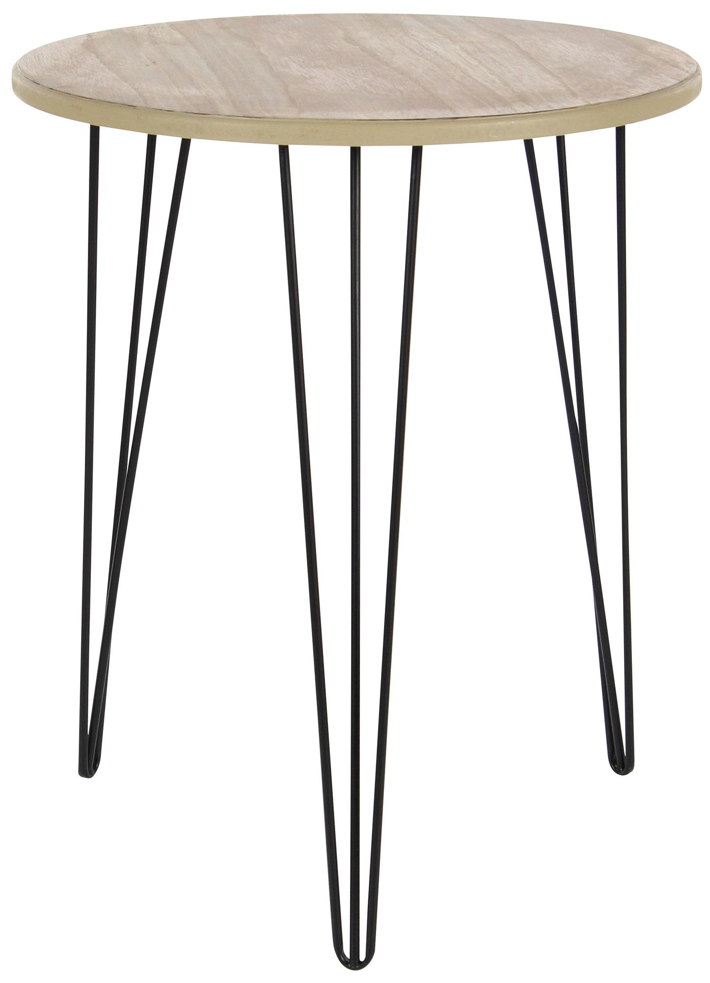 Image 2 Brown Wooden Modern Accent Table, 18" x 18" x 22"
