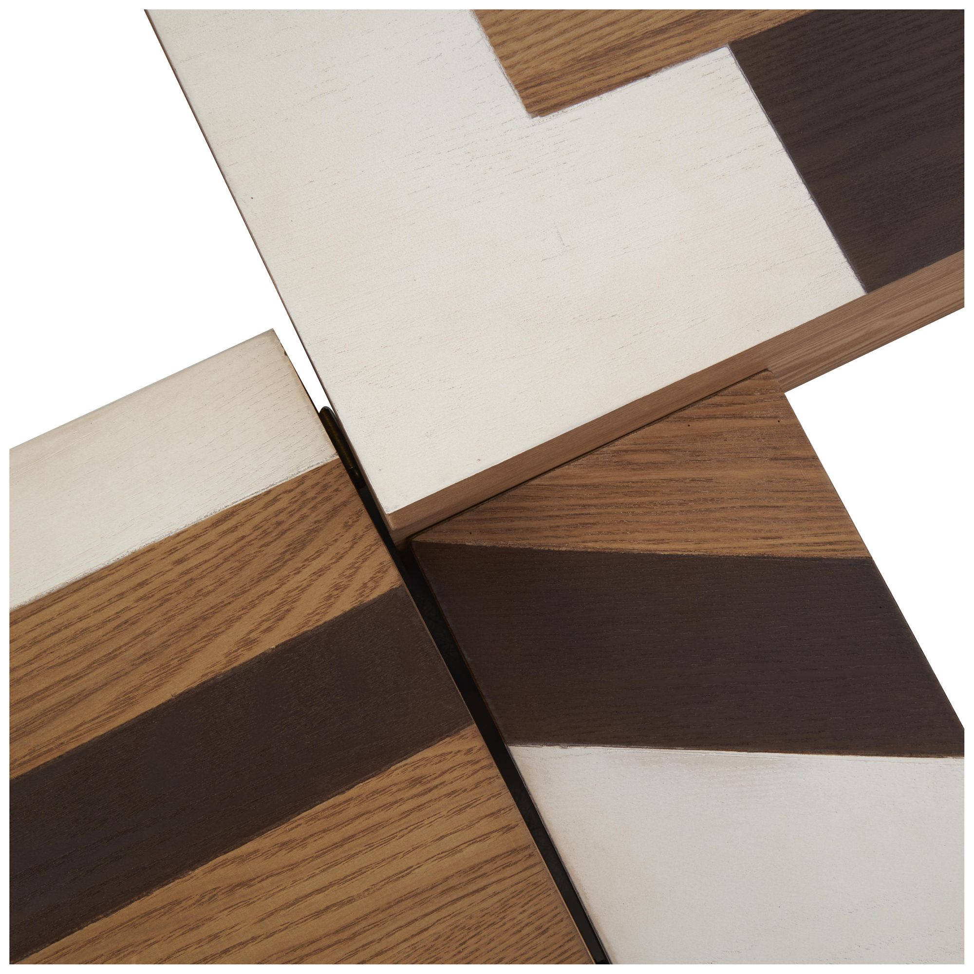 Image 4 Brown Wooden Modern Box, S/3 14", 12", 10"W more views