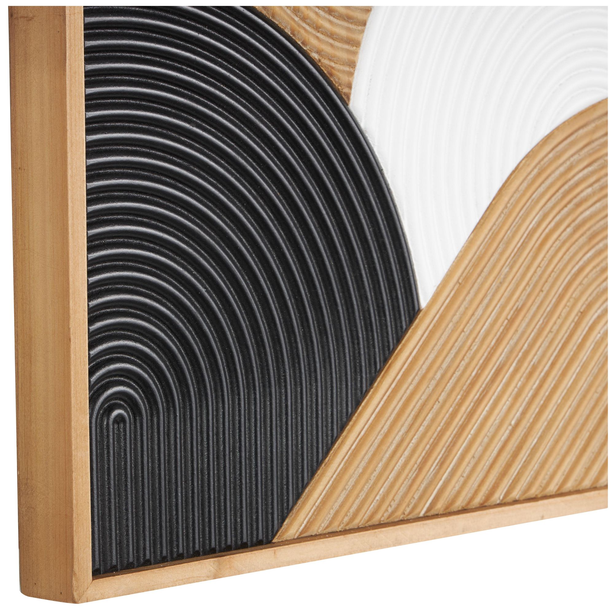 Image 3 Brown Wooden Modern Farmhouse Wall Decor, S/2 13"W, 19"H more views