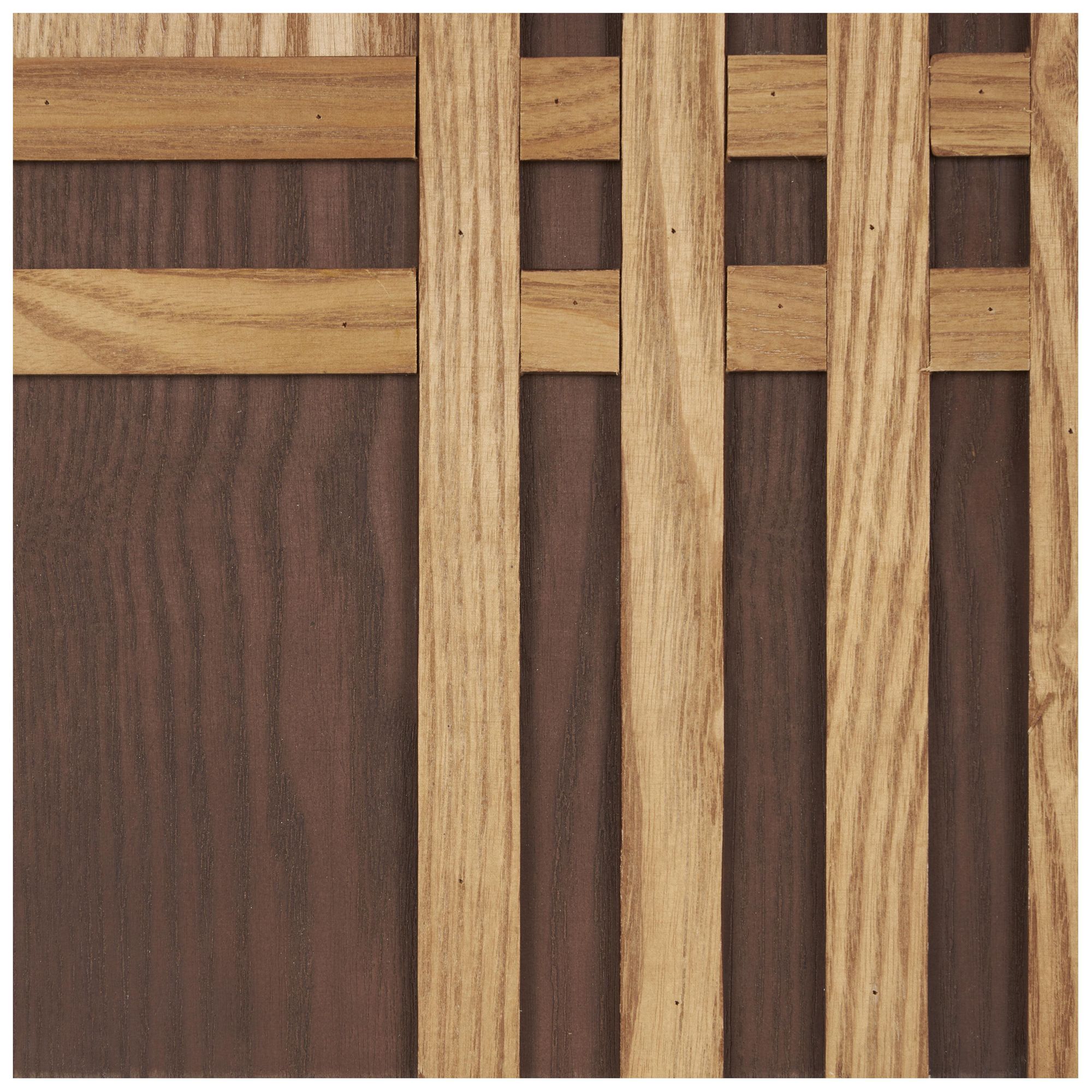 Image 4 Brown Wooden Modern Wall Decor, S/2 16"W, 24"H more views