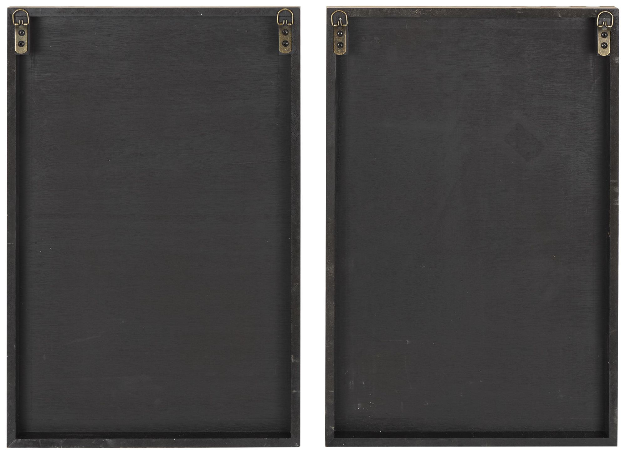 Image 5 Brown Wooden Modern Wall Decor, S/2 16"W, 24"H more views