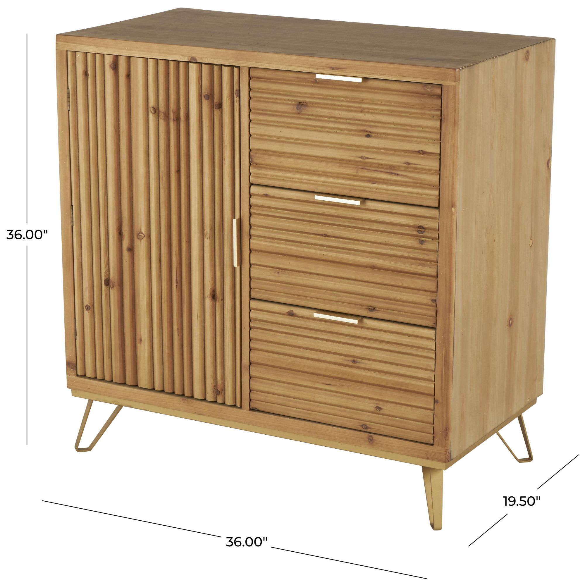 Image 7 Brown Wooden Rustic Cabinet, 36" x 20" x 36" more views