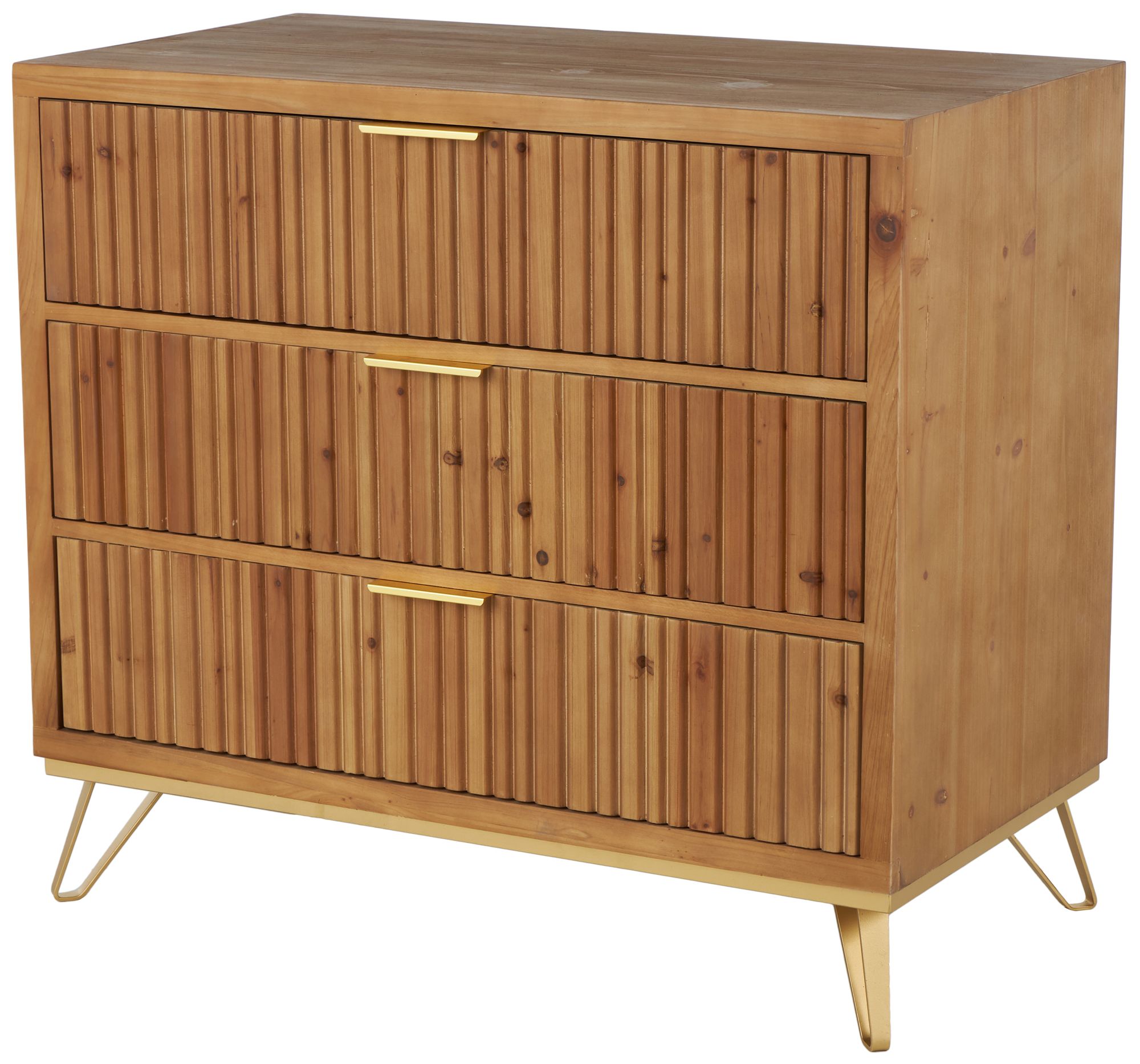 Image 2 Brown Wooden Rustic Chest, 36" x 20" x 32"