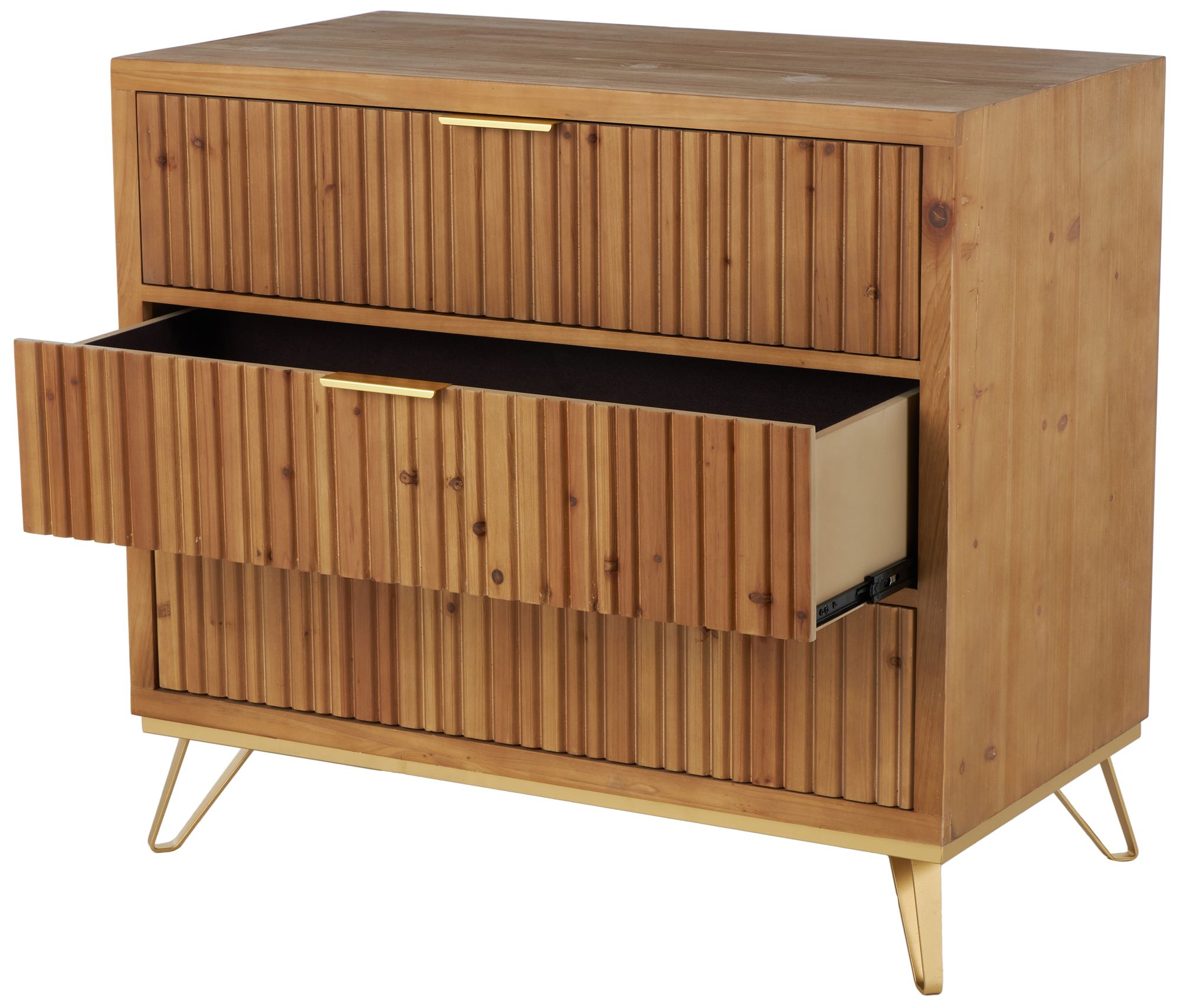 Image 6 Brown Wooden Rustic Chest, 36" x 20" x 32" more views