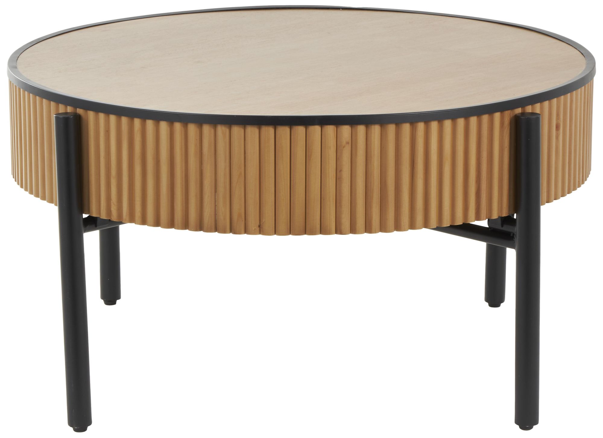 Image 2 Brown Wooden Traditional Coffee Table, 32" x 32" x 17"