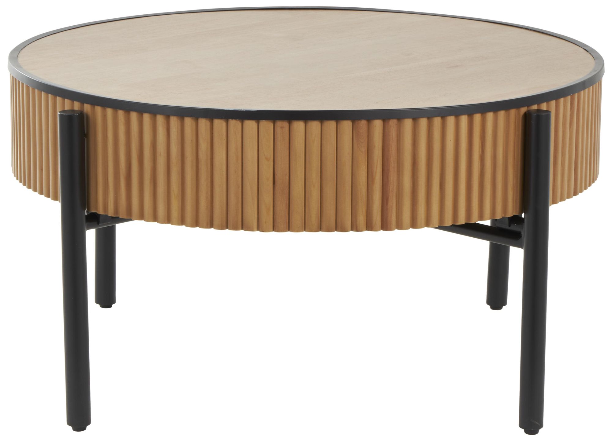 Image 5 Brown Wooden Traditional Coffee Table, 32" x 32" x 17" more views