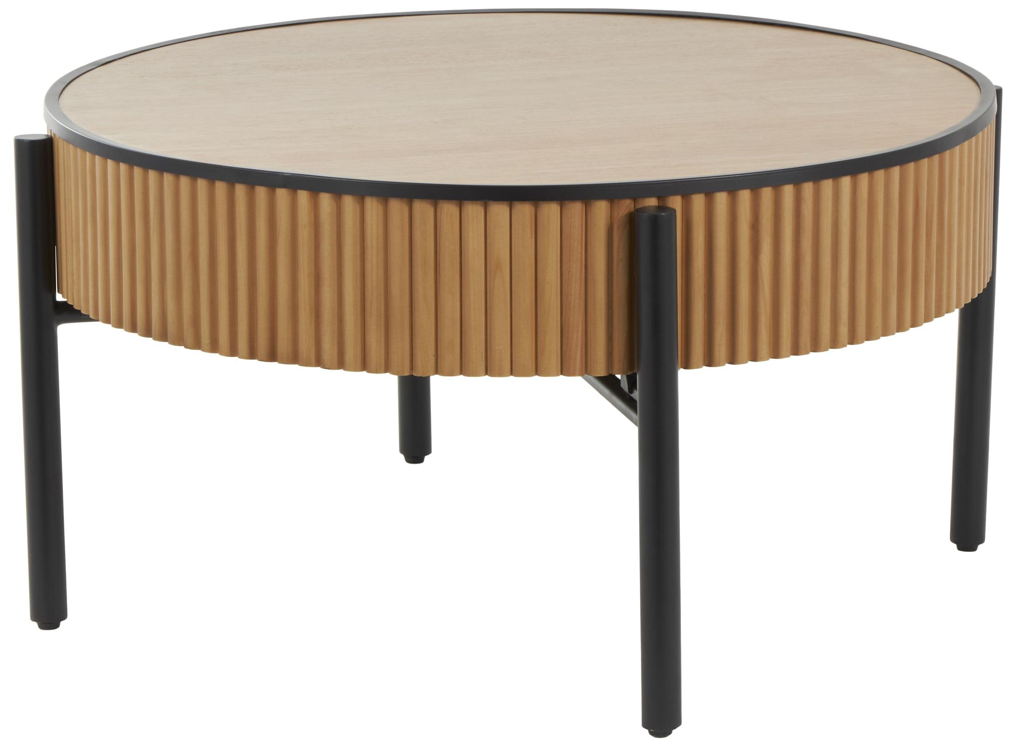 Image 6 Brown Wooden Traditional Coffee Table, 32" x 32" x 17" more views