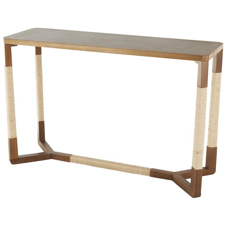 Image 1 Brown Wooden Traditional Console Table, 47" x 16" x 31"