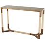 Brown Wooden Traditional Console Table, 47" x 16" x 31"