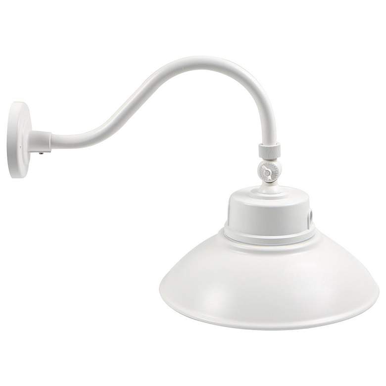 Image 2 Browne 15" High White LED Outdoor Wall Light more views
