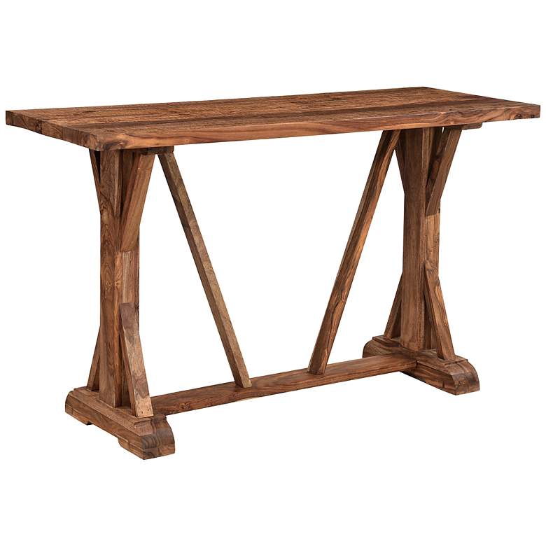 Image 2 Brownstone Reserve 52 inch Wide Chattermark Wood Console Table