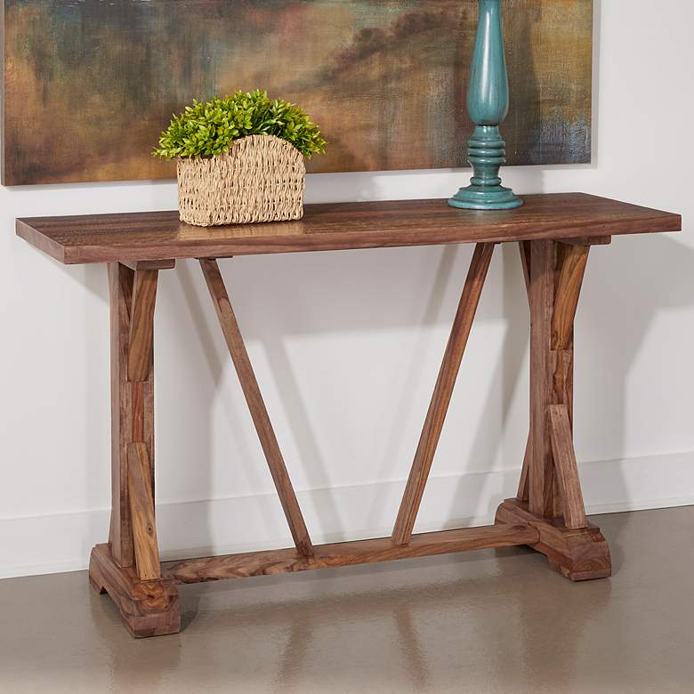 Brownstone Reserve 52&quot; Wide Chattermark Wood Console Table
