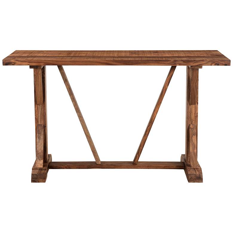 Image 5 Brownstone Reserve 52 inch Wide Chattermark Wood Console Table more views