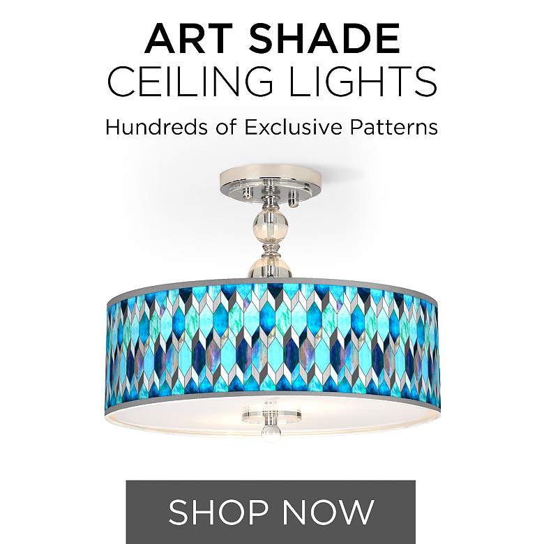 Image 1 Browse Our Collection of Art Shade Ceiling Lights