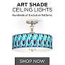 Browse Our Collection of Art Shade Ceiling Lights