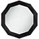 Bruce Matte Black 30" Round Geometric Wall Mirror