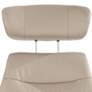 5_Bruce Mushroom Faux Leather Swivel Recliner and Slanted Ottoman more views
