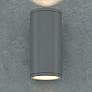 Thumbnail1 of Bruck 13" High Silver Up and Down Cylinder Outdoor Wall Sconce