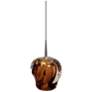 1_Bruck Aurora 4 1/2"W Chrome and Amber 3000K LED Mini Pendant