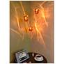 5_Bruck Aurora 4 1/2"W Chrome and Amber 3000K LED Mini Pendant more views
