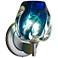 Bruck Aurora 6 1/2"H Blue Glass LED Wall Sconce