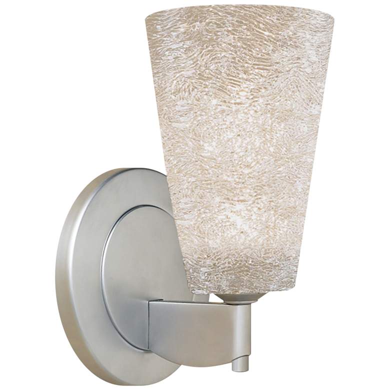 Image 1 Bruck Bling 2 8 3/4" High Matte Chrome LED Wall Sconce