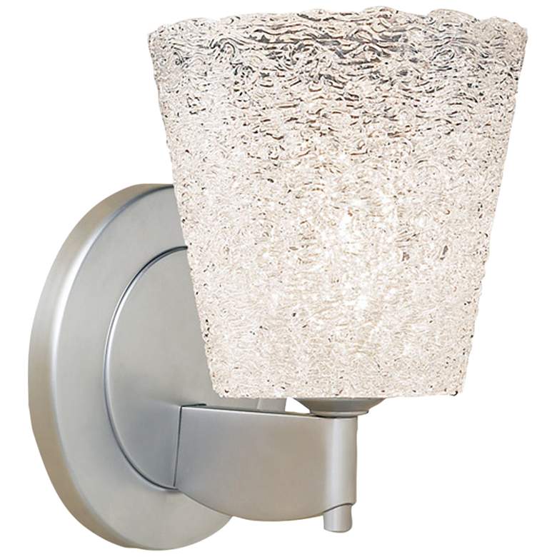 Image 1 Bruck Bling 8 3/4" High Matte Chrome LED Wall Sconce