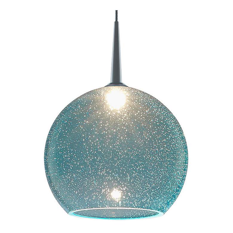 Image 2 Bruck Bobo 2 6" Wide Blue Glass Mini Pendant more views