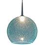 Thumbnail2 of Bruck Bobo 2 6" Wide Blue Glass Mini Pendant more views
